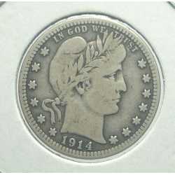 USA - Barber Quarter 1914