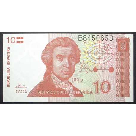 Croatia - 10 Dinar 1991