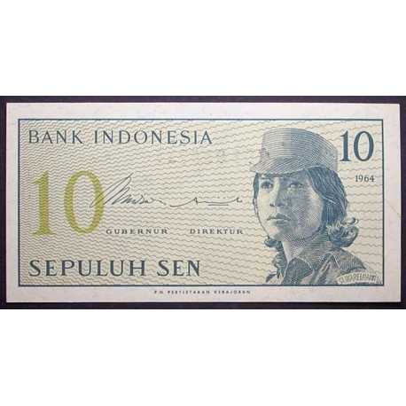 Indonesia - 10 Sen 1964