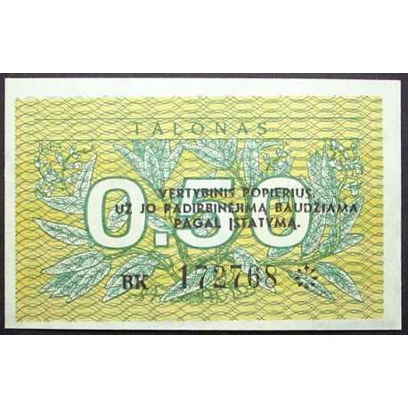 Lithuania - 0,50 Talonas 1991