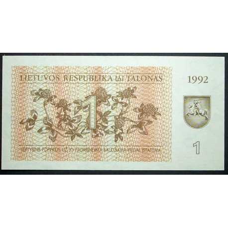 Lithuania - 1 Talonas 1992