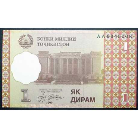 Tajikistan - 1 Diram del 1999