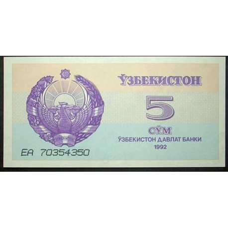 Uzbekistan - 5 Sum 1992