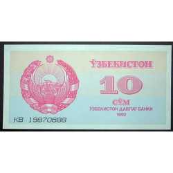 Uzbekistan - 10 Sum 1992