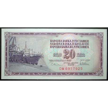Yugoslavia - 20 Dinara 1978
