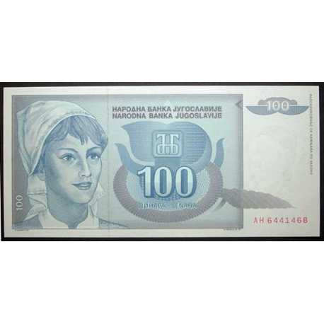 Yugoslavia - 100 Dinara 1992