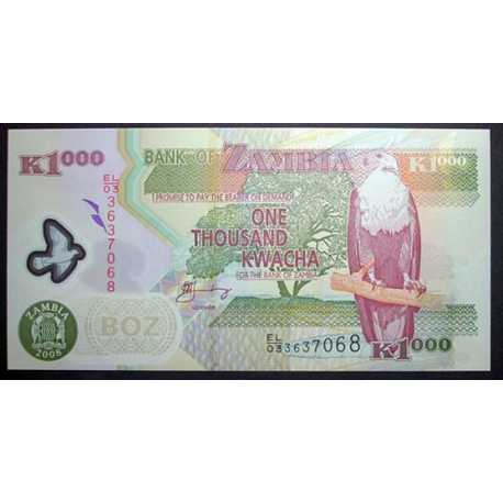 Zambia - 1000 Kwacha 2009 Polymer