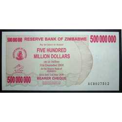 Zimbabwe - 500.000.000 Dollars 2008