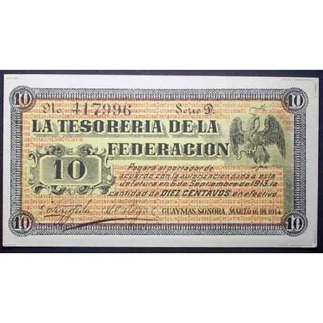 Mexico - 10 Centavos 1914 Sonora