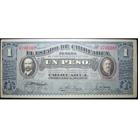 Mexico - 1 Peso 1915 Chihuahua