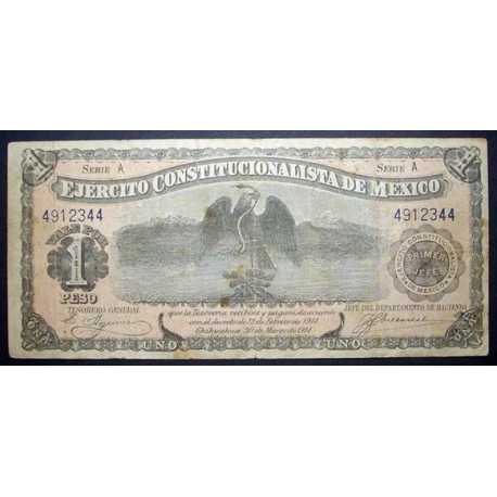 Mexico - 1 Peso 1914 Ejercito Costitucionalista