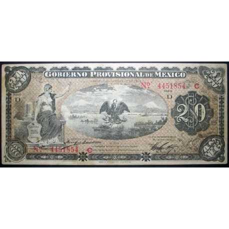 Mexico - 20 Pesos 1914 Gobierno Provisional