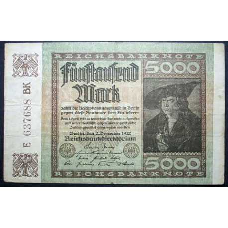 Germany - 5.000 Mark 1922