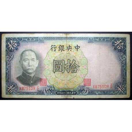 China - 10 Yuan 1936