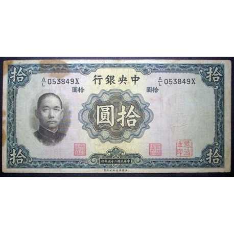 China - 10 Yuan 1936 Tibet