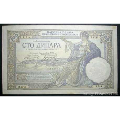 Yugoslavia - 100 Dinara 1929