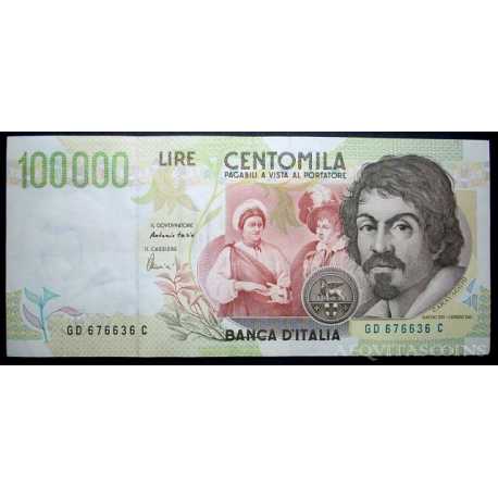 100.000 Lire Caravaggio II 1997