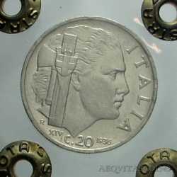 Vitt. Eman. III - 20 Cent 1936 RR