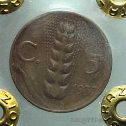 Vitt. Eman. III - 5 Cent 1937 R