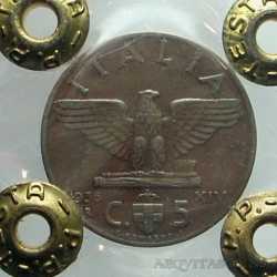 Vitt. Eman. III - 5 Cent 1936 NC