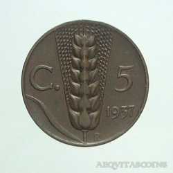 Vitt. Eman. III - 5 Cent 1937 R.