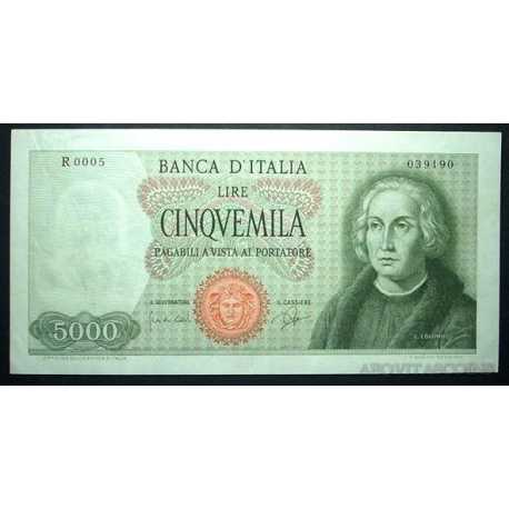5000 Lire 1964 Colombo 1 Caravella