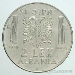 Albania - 2 LEK 1939 Antimagn.