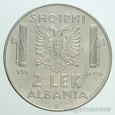 Albania - 2 LEK 1939 Antimagn.