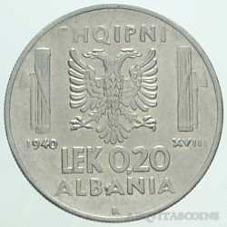 Albania - 0,20 LEK 1940