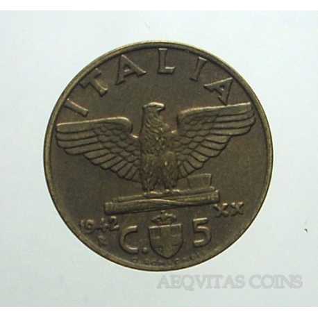 Vitt. Eman. III - 5 Cent 1942