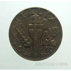 Vitt. Eman. III - 10 Cent 1943