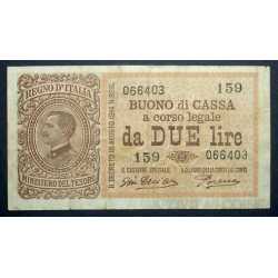 2 Lire Regno 1922