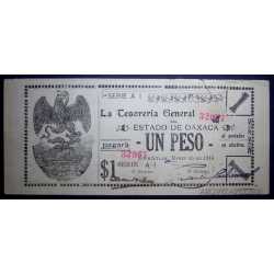 Mexico - 1 Peso 1916 Oaxaca