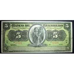 Mexico - 5 Pesos 1914 Guerrero