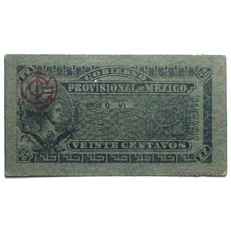 Mexico - 20 Centavos 1914 Provisional