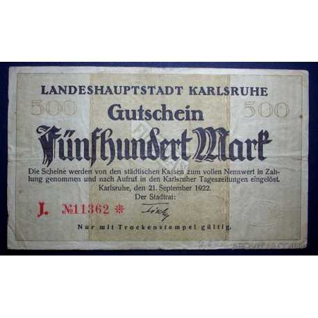 Germany - 500 Mark 1922