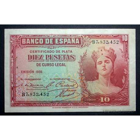 Espana - 10 Pesetas 1935