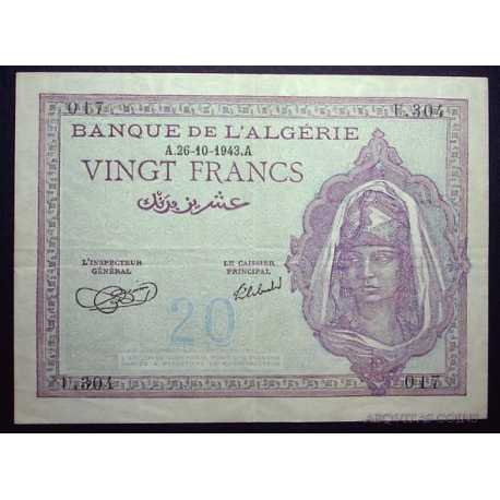 Algeria - 20 Francs 1943