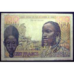 France - West African - 100 Francs 1961