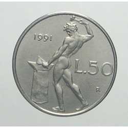 50 Lire 1991 con rombo