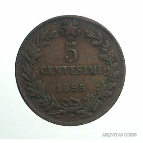 Umberto I - 5 Cent 1895 R