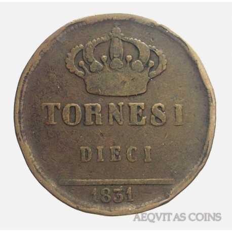 Due Sicilie - 10 Tornesi 1831