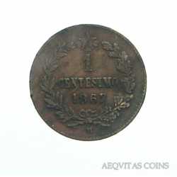 Vitt. Eman. II - 1 Cent 1867 M