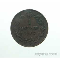 Vitt. Eman. II - 1 Cent 1867 M