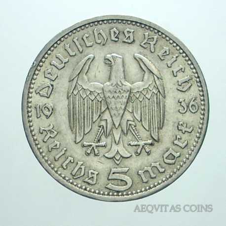 Germany - 5 ReichsMark 1936 A