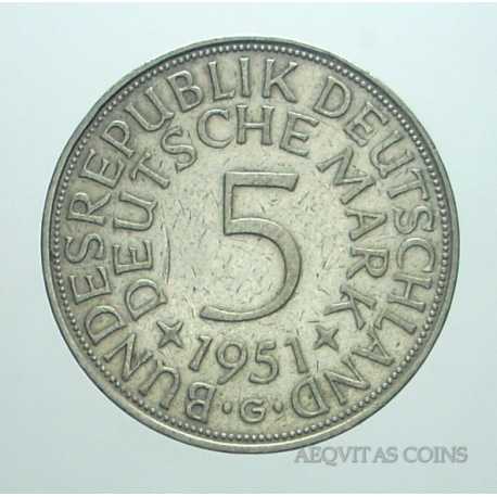 Germany - 5 Mark 1951 G