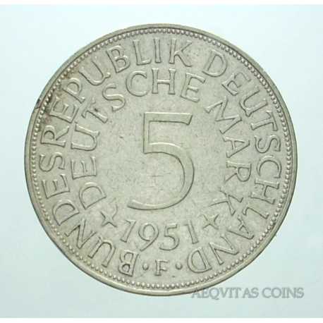 Germany - 5 Mark 1951 F