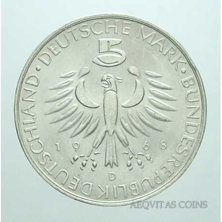 Germany - 5 Mark 1968 D