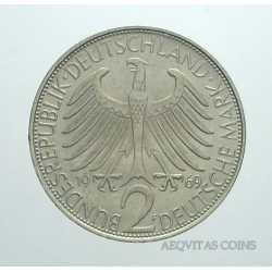 Germany - 2 Mark 1969 F