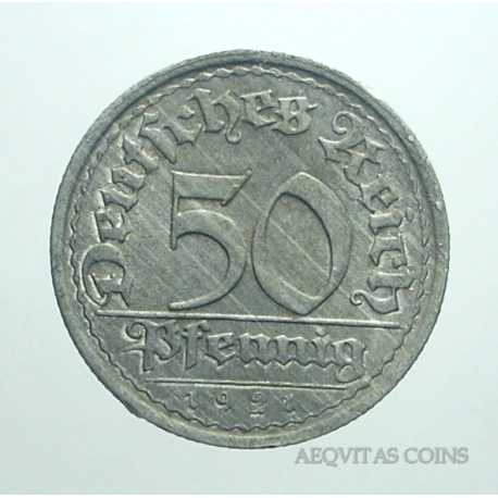 Germany - 50 Pfennig 1921 F